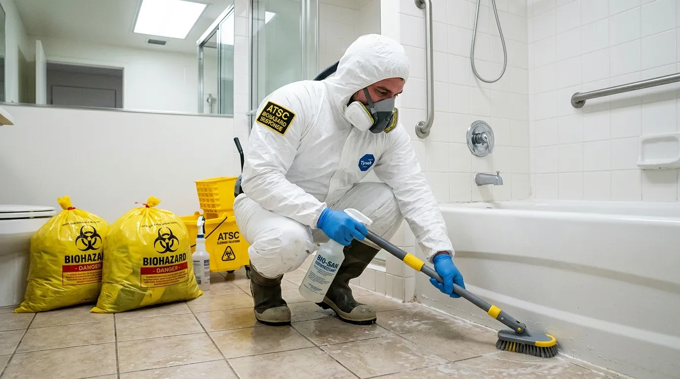Decontamination equipment deployed for Blood Cleanup in Cambridgeport